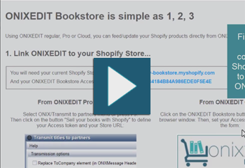 ONIXEDIT Bookstore - Votre librairie en ligne, directement de votre fichier ONIX!