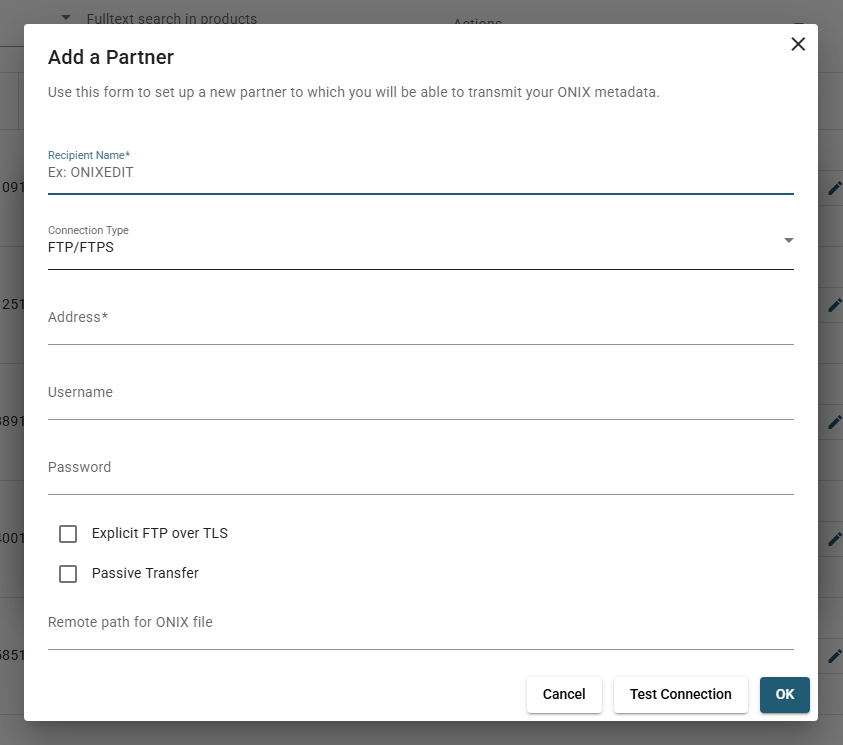 The Add a Partner form: connection settings, the Filename card with its mask and tokens, and the Cover Images card.