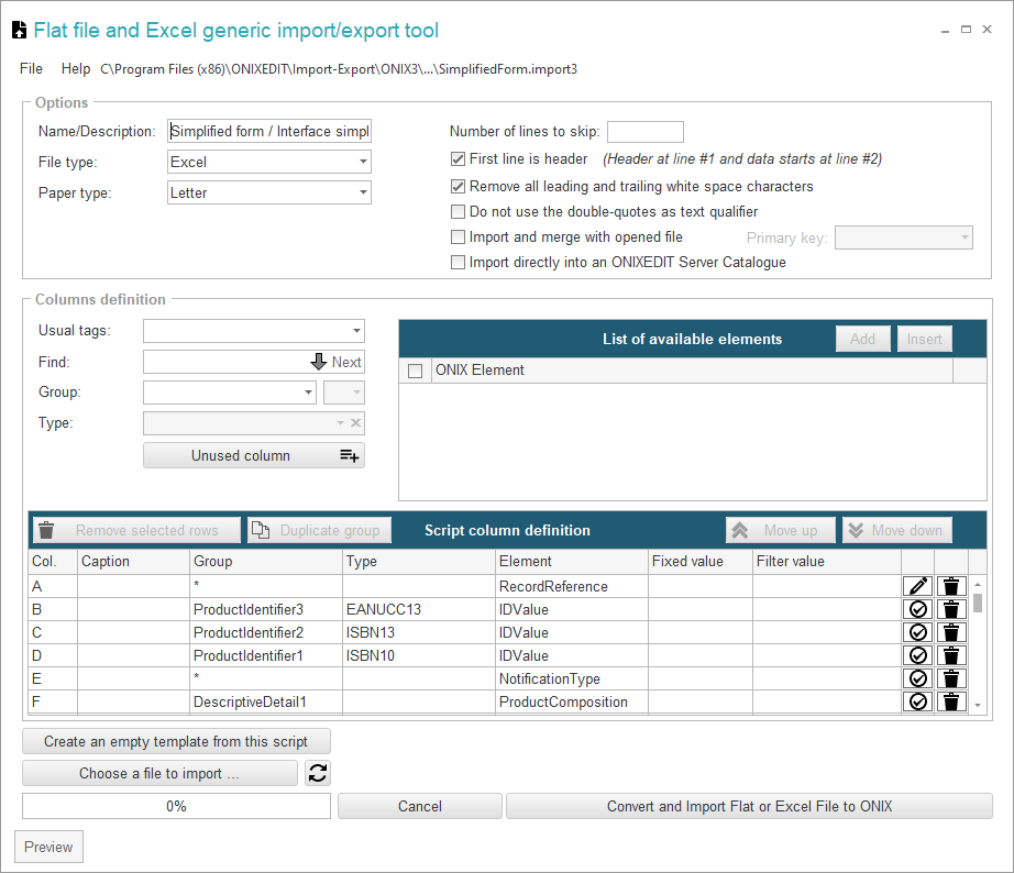 ONIXEDIT  ONIXEDIT Converter Manual